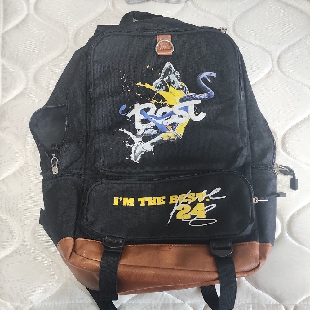 Black and Brown Backpack
